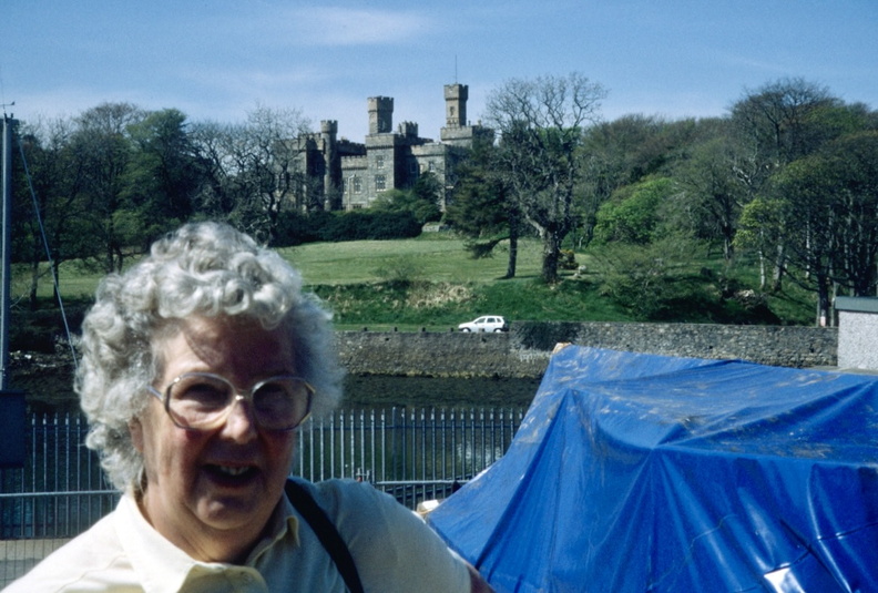 Western Isles - Stornoway Castle  Joan on her Birthday 11th May 2001.jpg